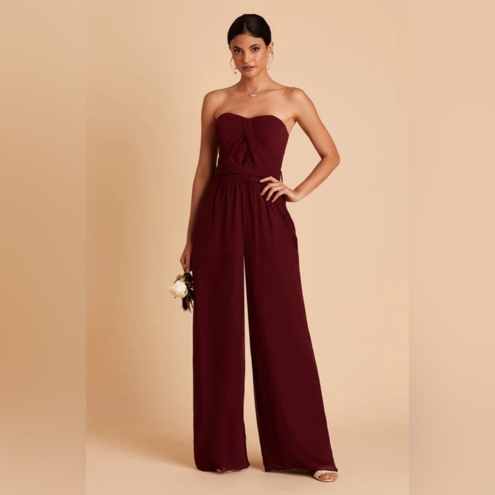 Birdy Grey Gigi Convertible Jumpsuit Cabernet xs extra small NWT NEW - Picture 6 of 10